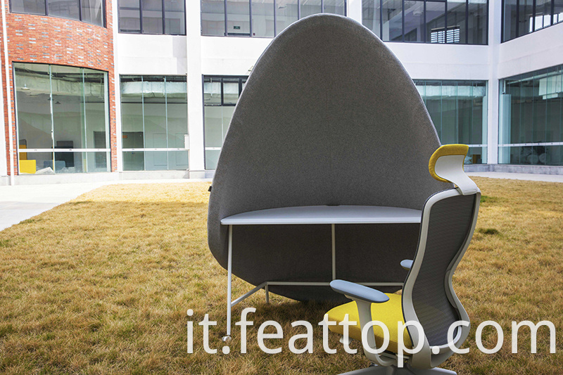 Design moderno in tessuto in tessuto di divano imbottito sedute /ufficio acustico Meeting Pod /Office Workstation